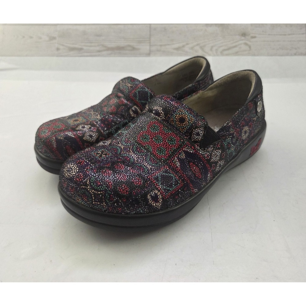 Alegria Kel-785 Clogs Womens Size 36 EU 6 US Multicolor Art Teacher Eclectic